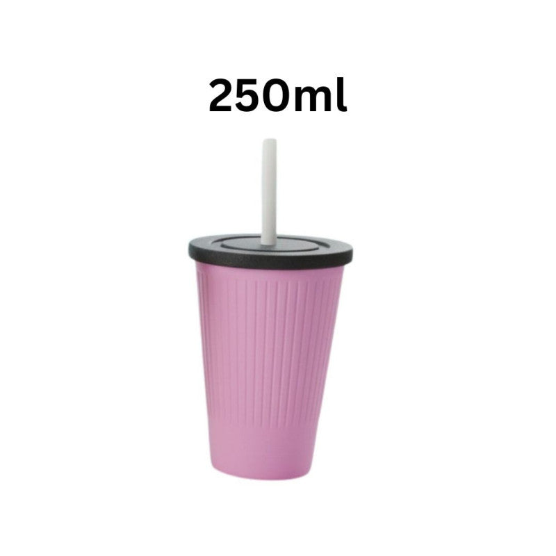 Ice Cream & Juice Cup with Straw