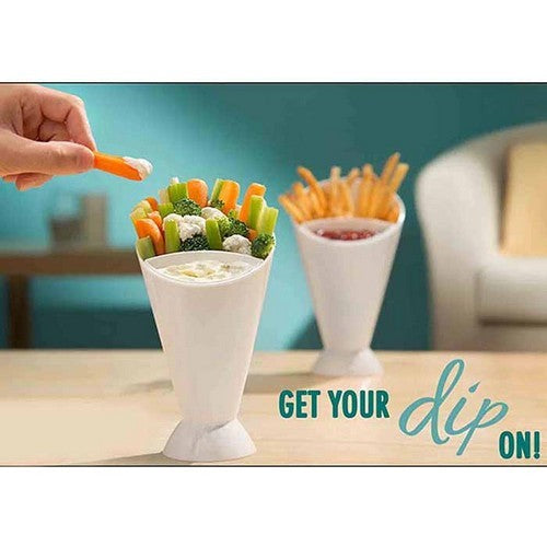 Fries Dip Cone Cup With Sauce Holder