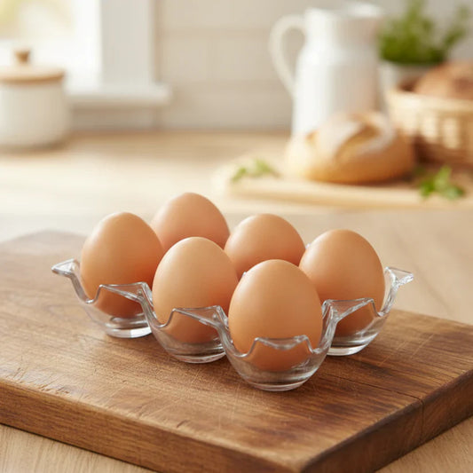 6 Grid Acrylic Egg Storage Container