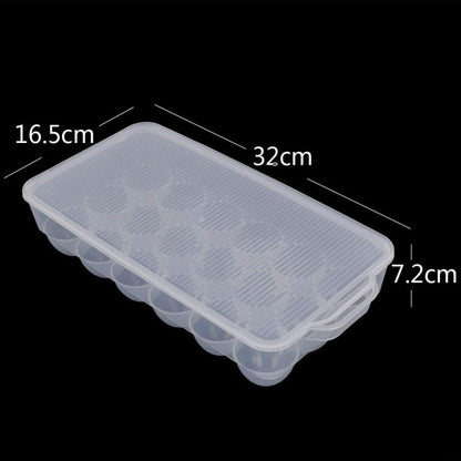 15 Slot Egg Tray with Lid – Kitchen Refrigerator Organizer