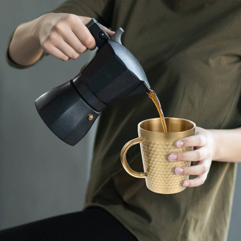 Golden Tea Cup Stainless Steel – Thermal Mug