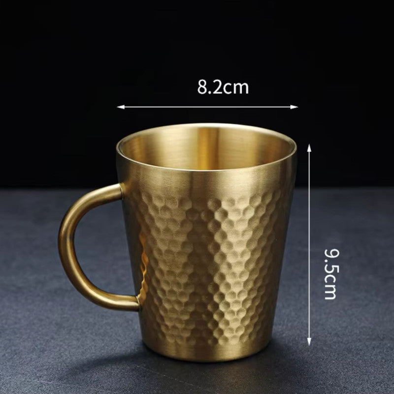 Golden Tea Cup Stainless Steel – Thermal Mug