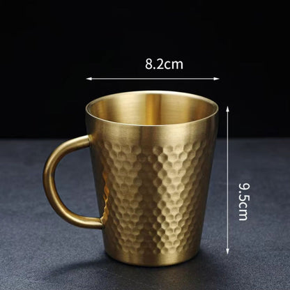Golden Tea Cup Stainless Steel – Thermal Mug