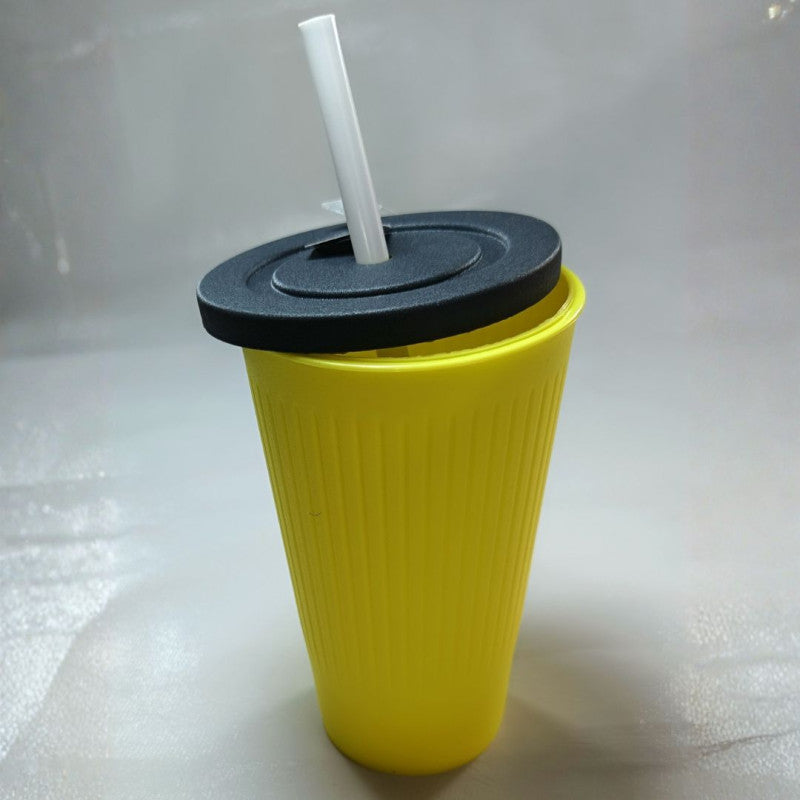 Ice Cream & Juice Cup with Straw