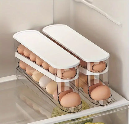 Automatic Rolling Egg Storage Box for Refrigerator