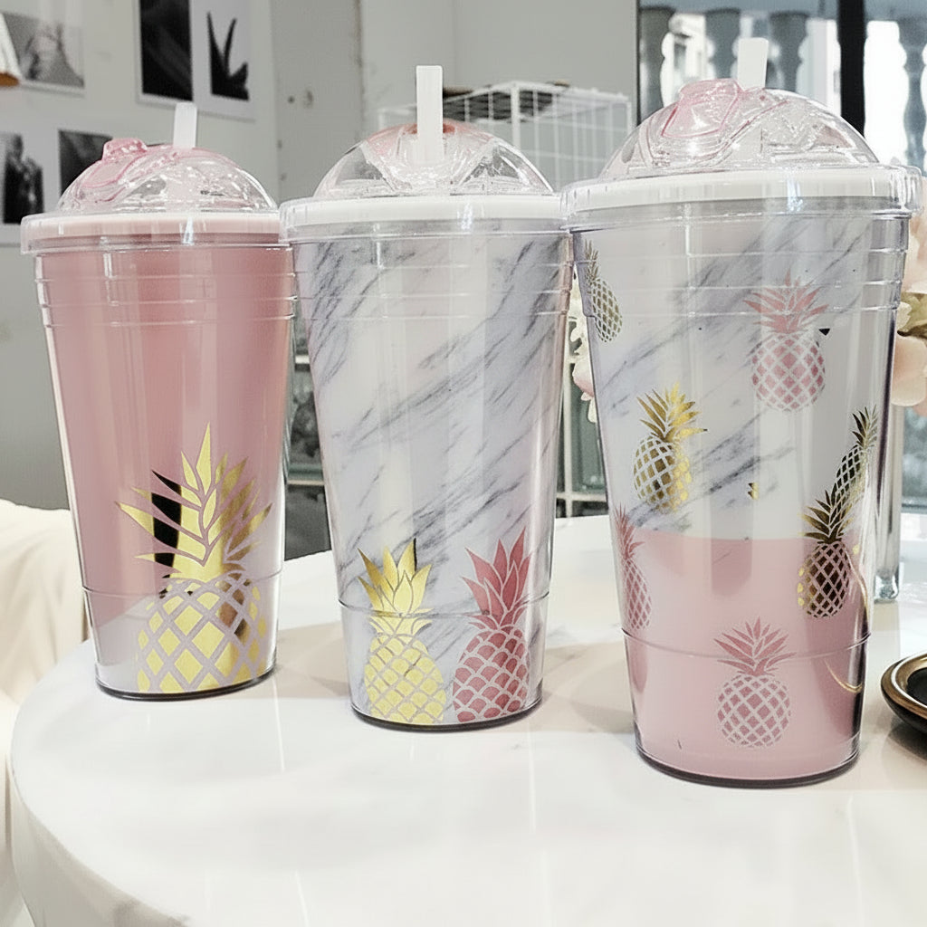 Reusable Double Wall Cups Leakproof Insulated Drinkware
