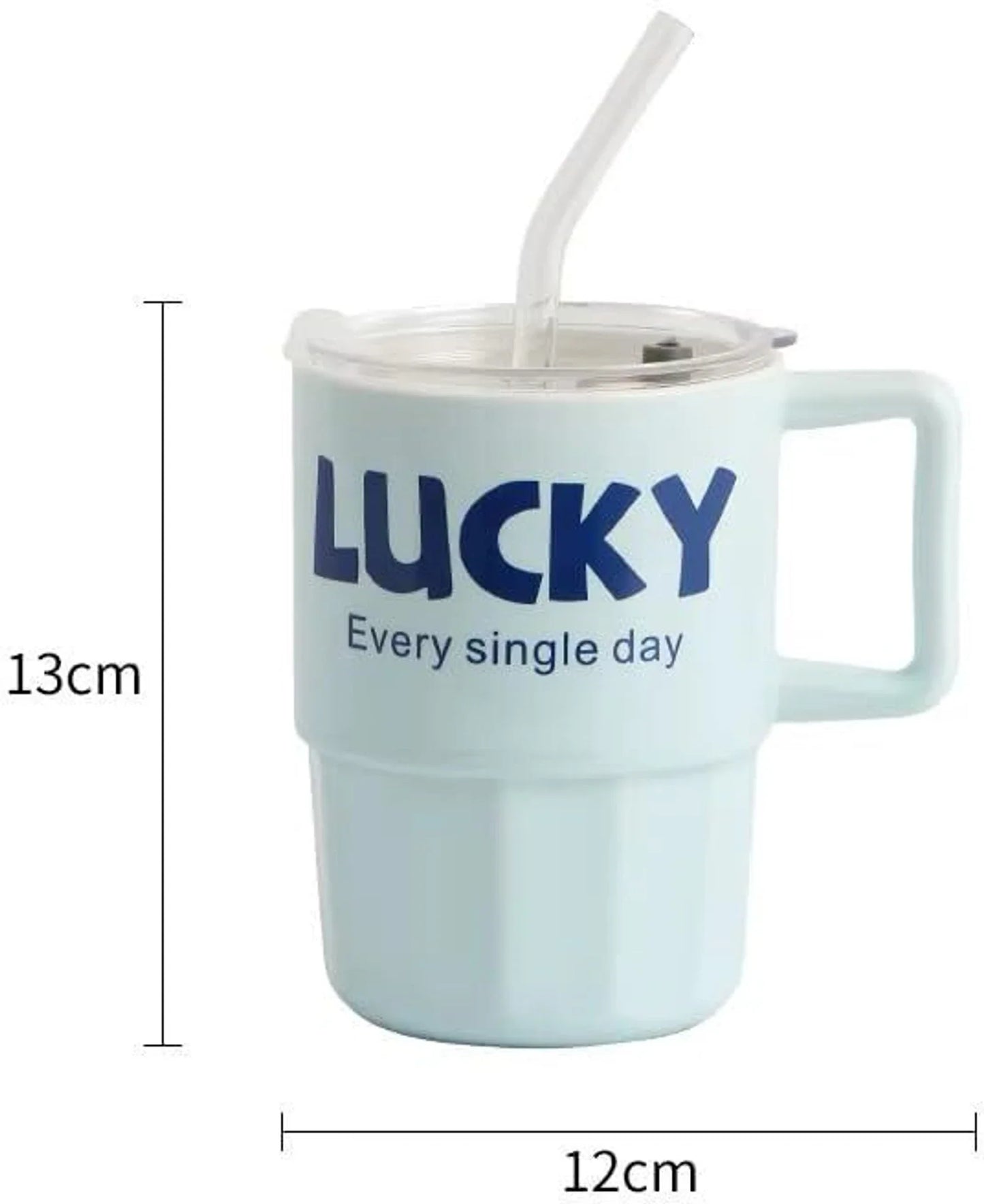 Lucky Insulated Cup With Straw 380ML
