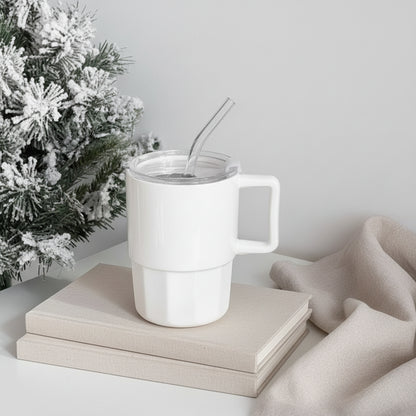 Lucky Insulated Cup With Straw 380ML