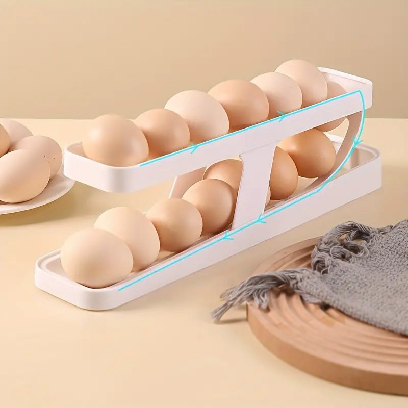 2 Layer Egg Dispenser Refrigerator