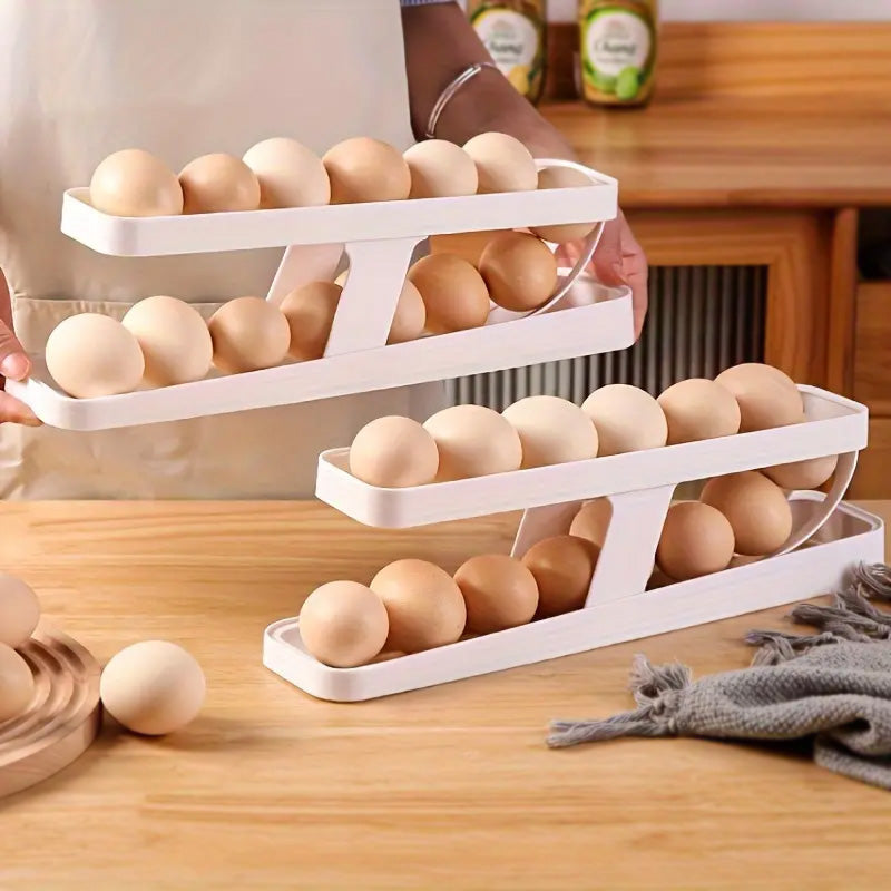 2 Layer Egg Dispenser Refrigerator