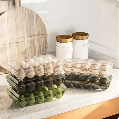 Eggs Storage Box With Lid - 15 Slots