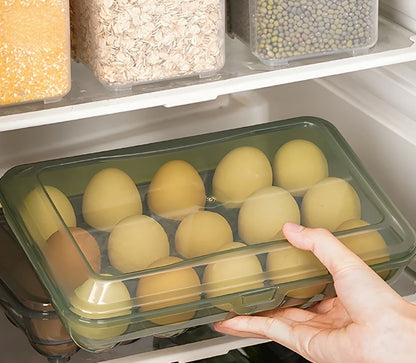 Eggs Storage Box With Lid - 15 Slots