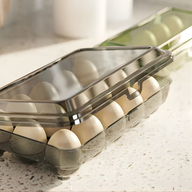 Eggs Storage Box With Lid - 15 Slots